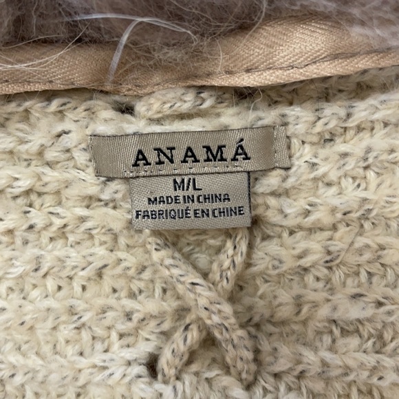 ANAMA trendy cocoon/Batwing style open front cardigan sweater. P size M/L - Picture 10 of 13